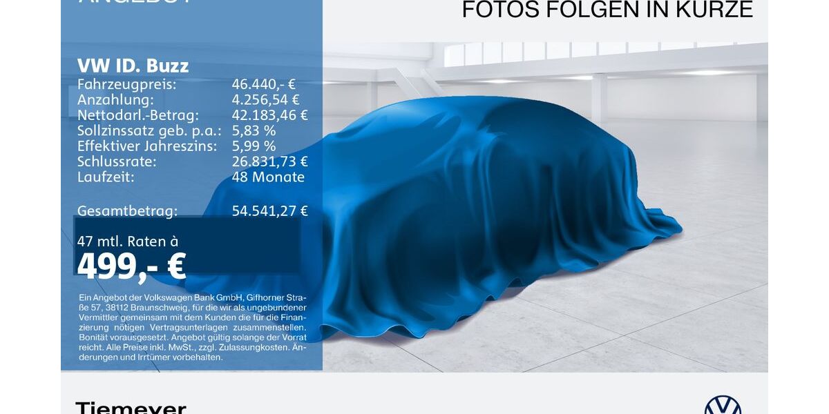 VW ID. Buzz 16.924 km 44.740 &euro; Duisburg 47059